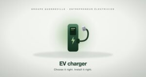 Illustration of an electric vehicle charging station