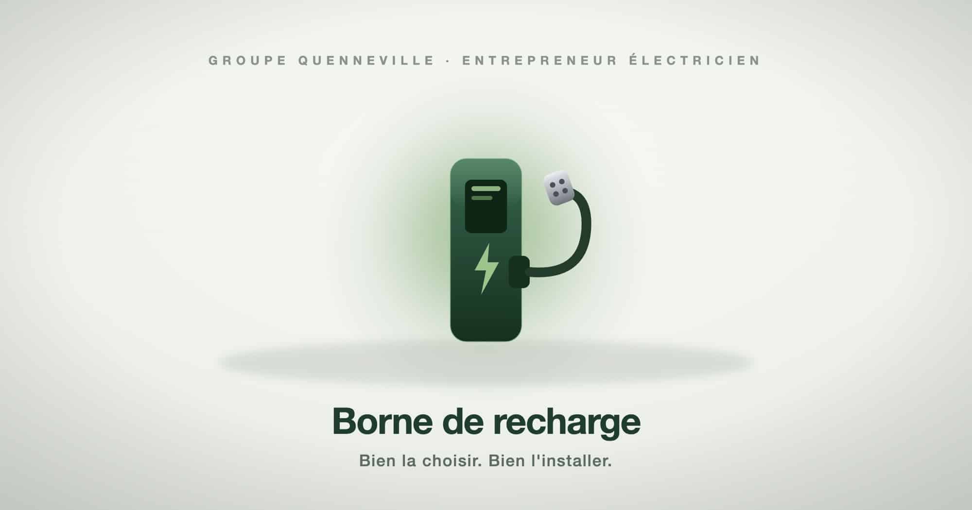 Illustration d'une borne de recharge pour véhicule électrique